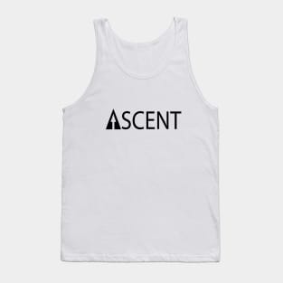 Ascent typographic logo design Tank Top